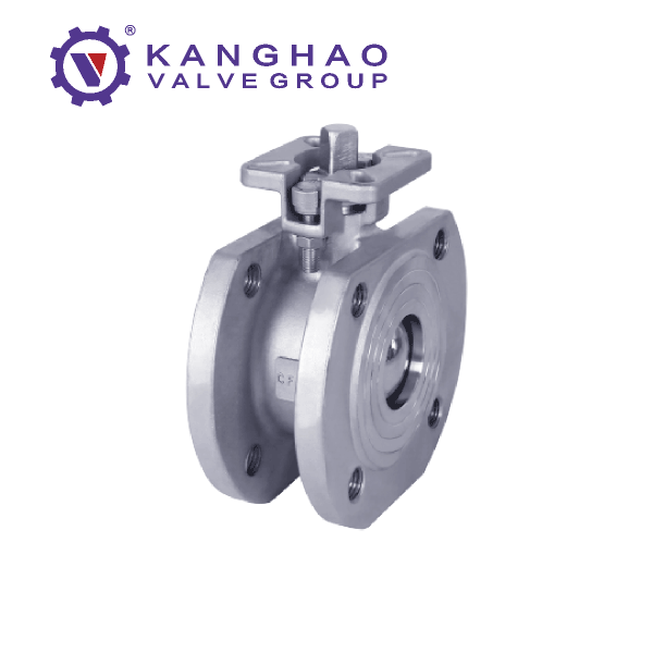 Thin high platform ball valve