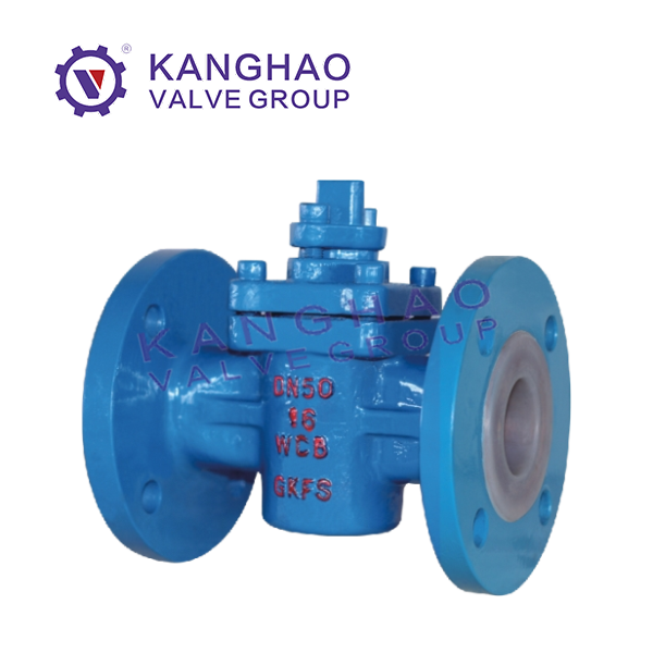 Fluorine lined rotary cooling valve