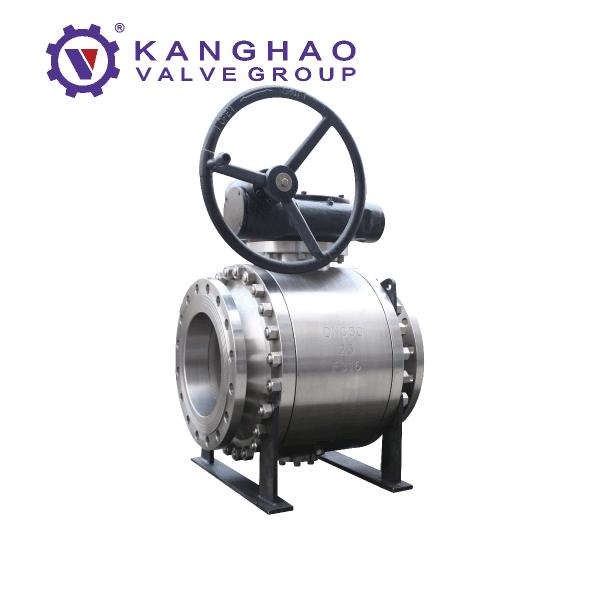Turbine flange ball valve